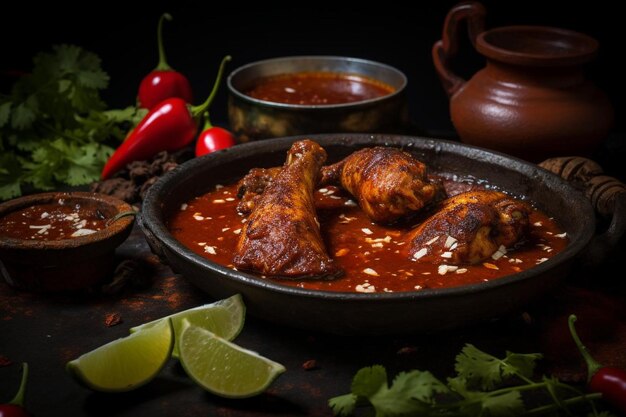 Authentic Mexican Mole Sauce with Chicken