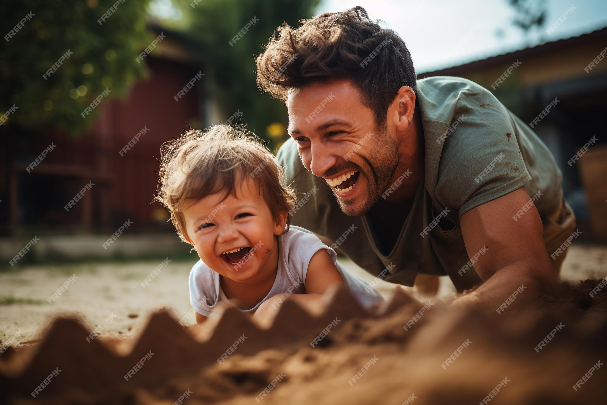 Premium AI Image Authentic Moments of Joy and Bonding A Glimpse into