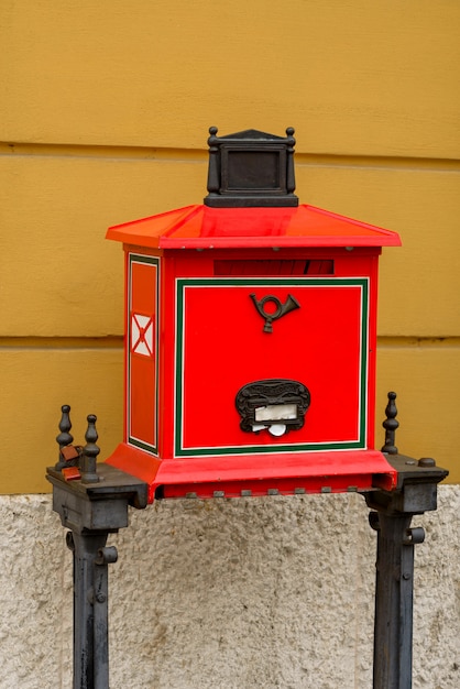 Authentic red letter box in