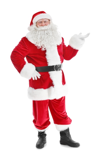 Authentic Santa Claus standing