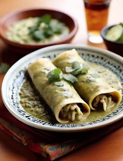 Authentieke enchiladas verdes