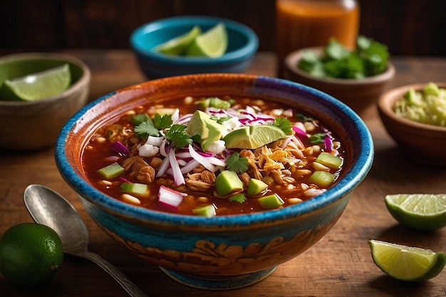 Authentieke Pozole Bowl Rijke Flav