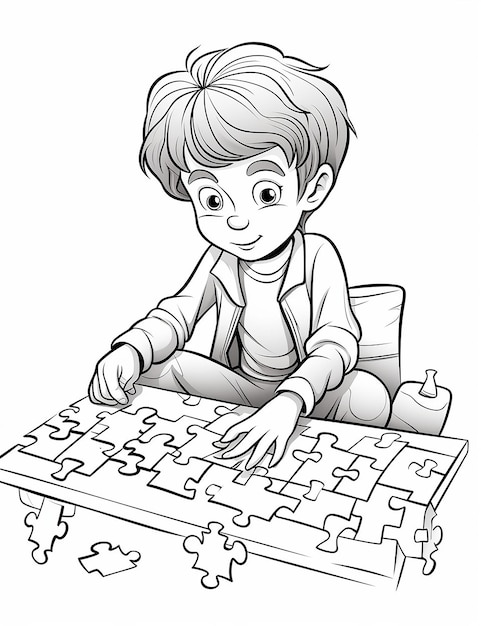 Photo autism day puzzle solver