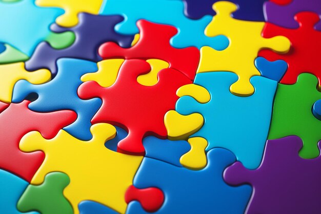 Foto il puzzle dell'autismo