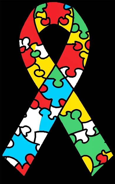 Photo autism ribbon campaign