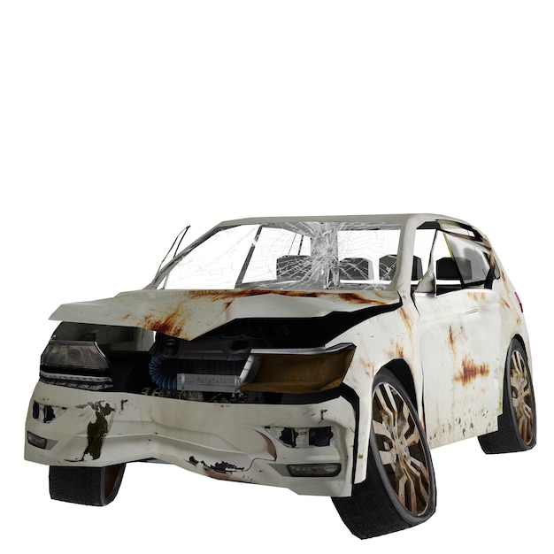 auto geïsoleerd op witte achtergrond
