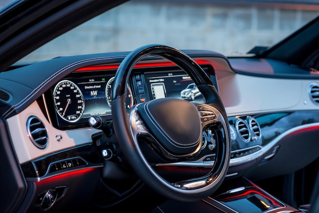 Auto Luxe auto stuur en dashboard