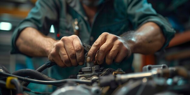 auto-mechanicus die een defect repareert