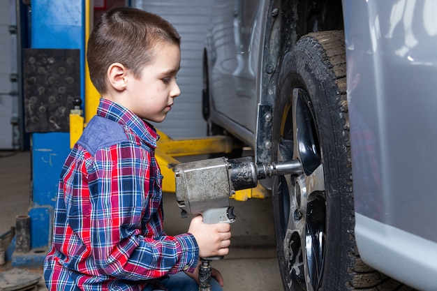 Auto repair service.