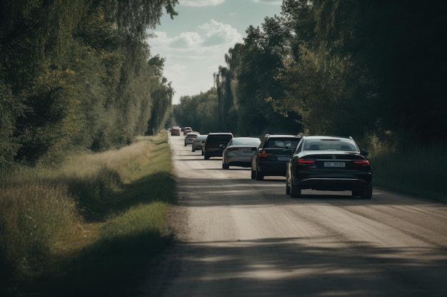 Auto's op de weg genererende AI