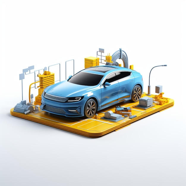 Foto auto verzekering tech 3d model