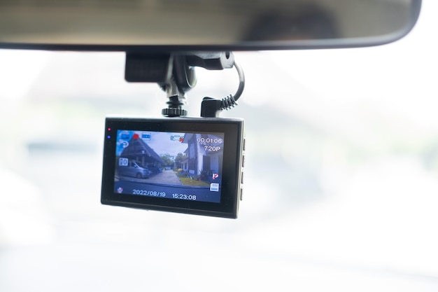 autocamera met onscherpe achtergrond