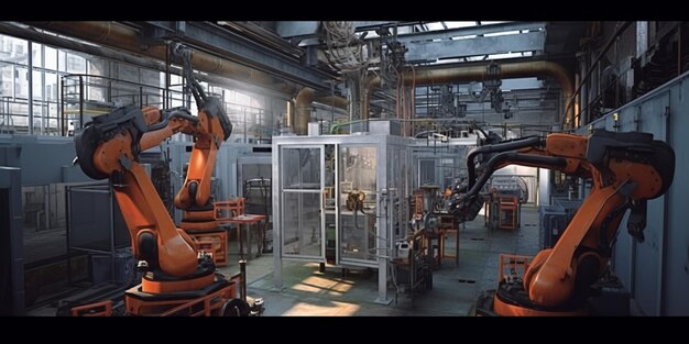 Autofabriek Geautomatiseerde assemblagelijn voor robotarmen voor de productie van geavanceerde hightech voertuigen