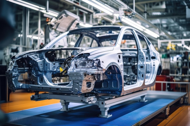 Automated assembly line for robot manipulators for the production of hightech electric vehicles running on clean energy