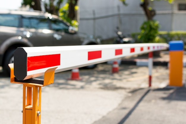 Photo automatic barrier gate