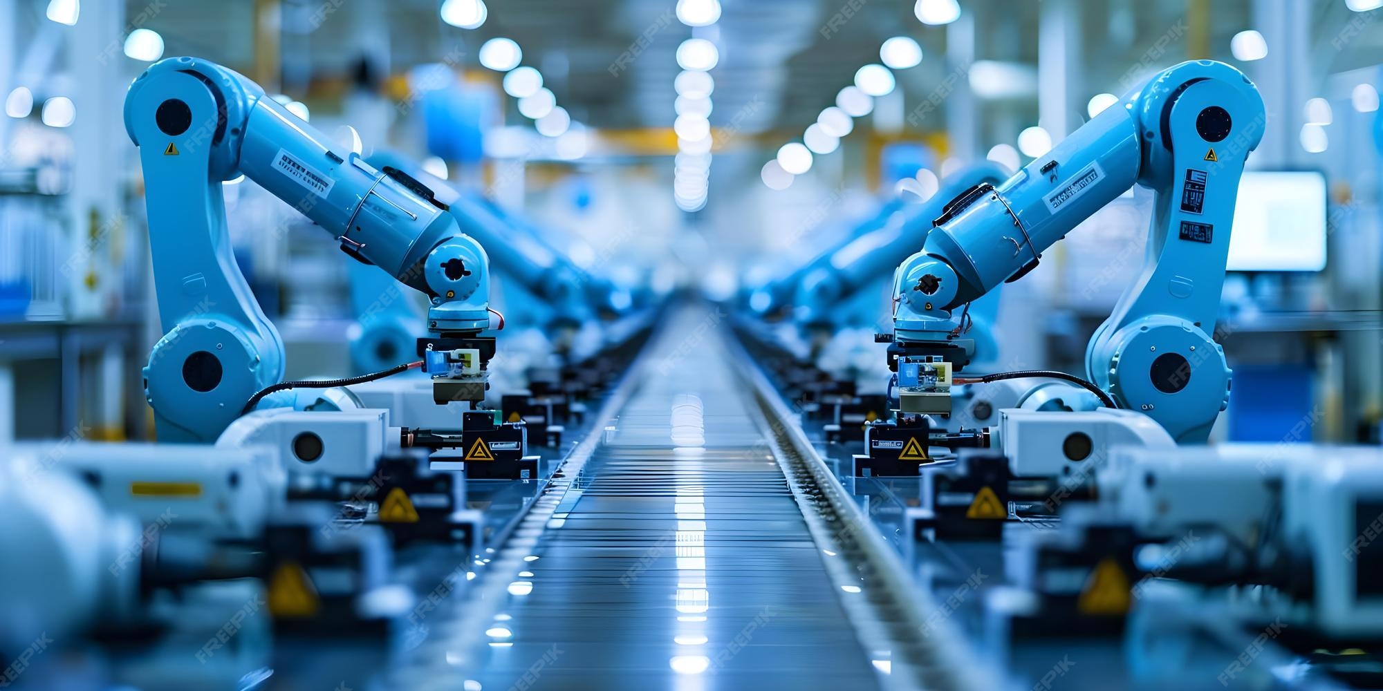 Premium Photo | Automating Assembly Lines with Robotics SCADA HMI and ...