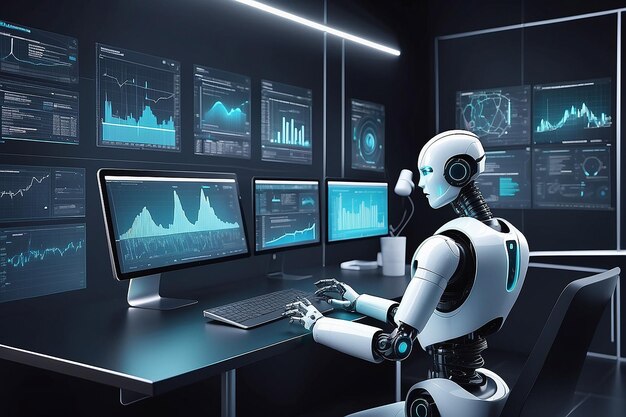 Automation data analytic with robot and digital visualization for big data scientist