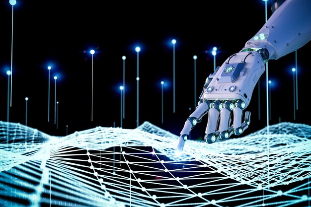 Automatische data-analyse met robot en digitale visualisatie voor big data-wetenschapper