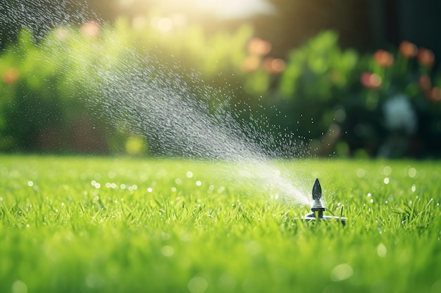 Automatische gazon sprinkler water groen gras Sprinkler met automatisch systeem Tuin irrigatie