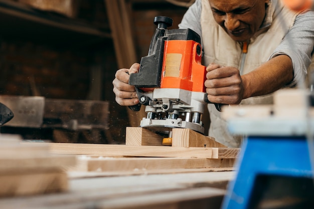 Automatische handmatige freesmachine voor hout