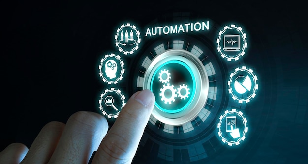 Automatisering Software Technologie Proces Systeem Bedrijfsconcept