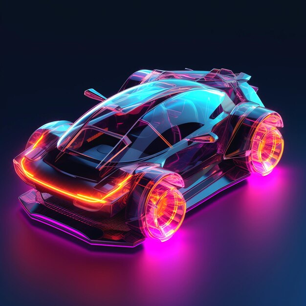 automobile against a solid color background