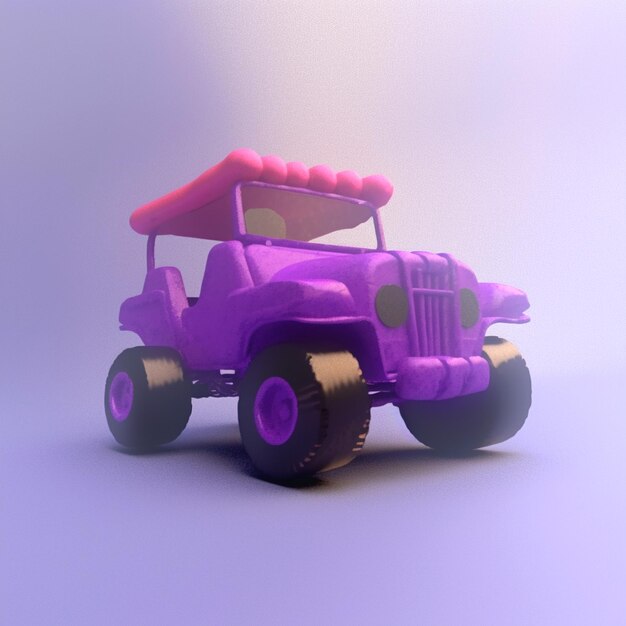 Automobile set against a solid background