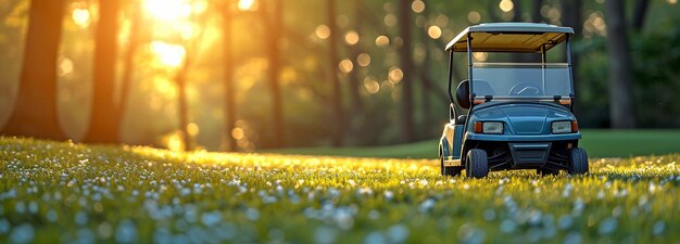 An automobile used for golfing