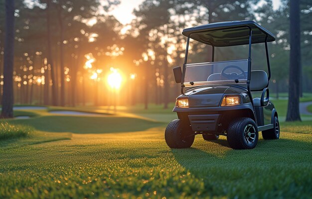 An automobile used for golfing