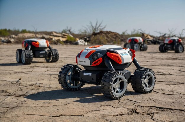 写真 autonomous robots exploring rough terrain