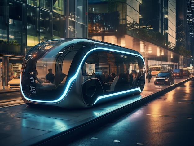 Autonomous Vehicles in Smart City AI Generated