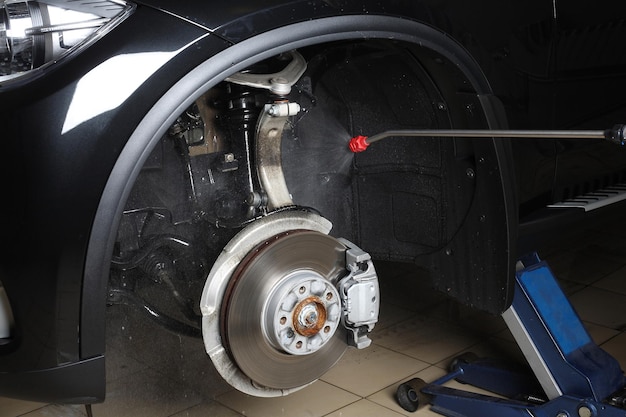 Autoservice Auto wassen onder hoge druk