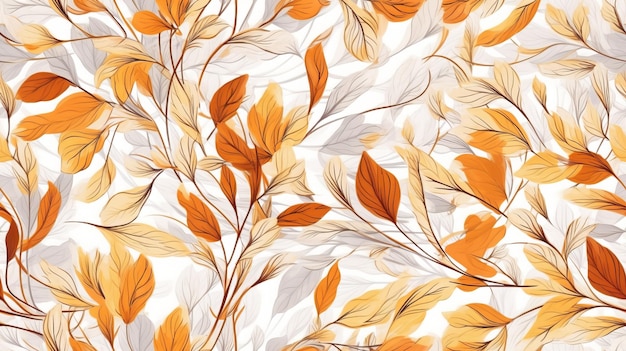 Autumn Abstract Background with Organic Lines and Textures