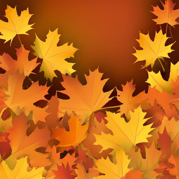 Autumn Background 3D