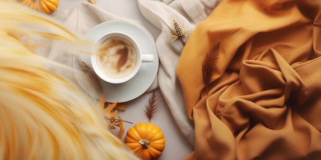 Photo autumn background comfort home layout