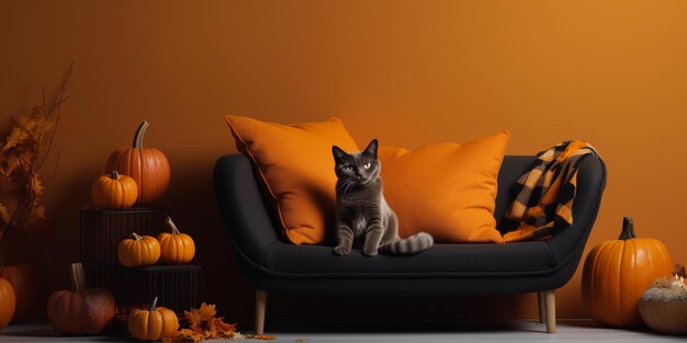 Photo autumn background comfort home layout