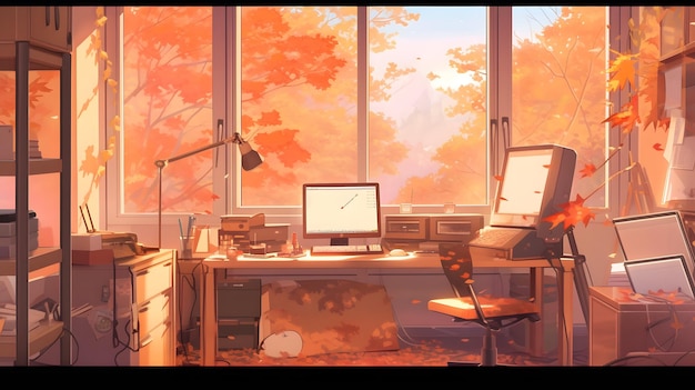 Anime Room HD Wallpaper by 行之LV