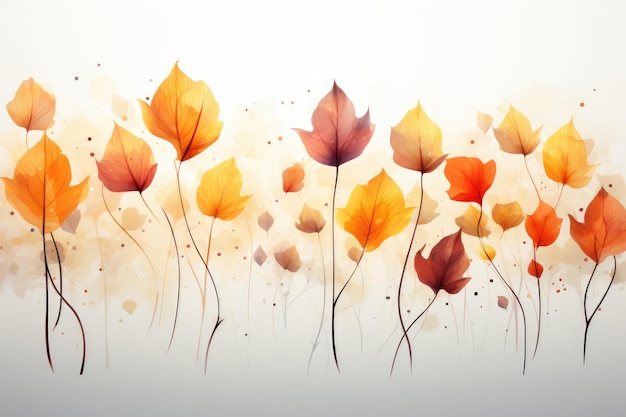 Autumn background of fall leaves