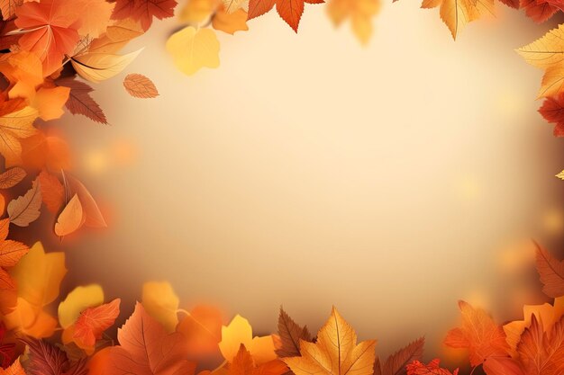 Autumn background and free space for text