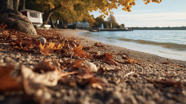 autumn background realistic photo 4K HD