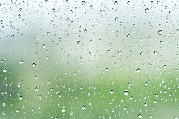 Autumn background water drops on isolated glass with lime splashes