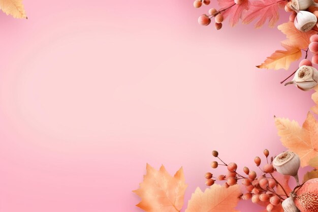 Photo autumn background with copy space