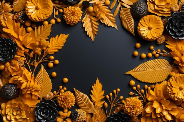 autumn background with copy space