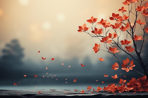 autumn background with copy space