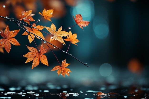 autumn background with copy space