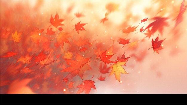 Autumn background with leaves vector illustration for your design