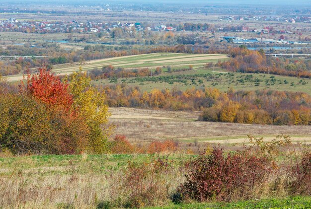 Осеннее карпатское село Украина