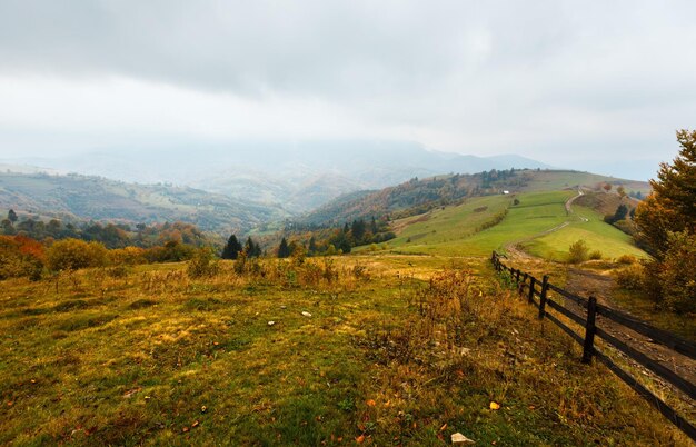 가을 Carpathians 우크라이나