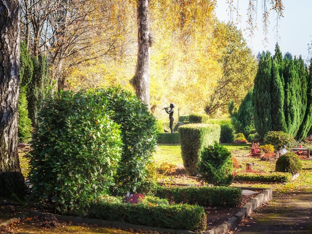 Autumn cemeteryxA