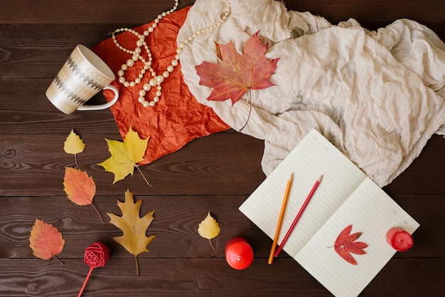 Autumn composition background